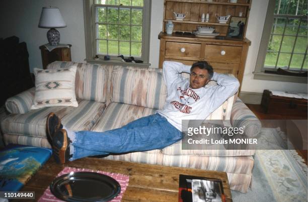 John Irving, at home in United States in June, 1991.