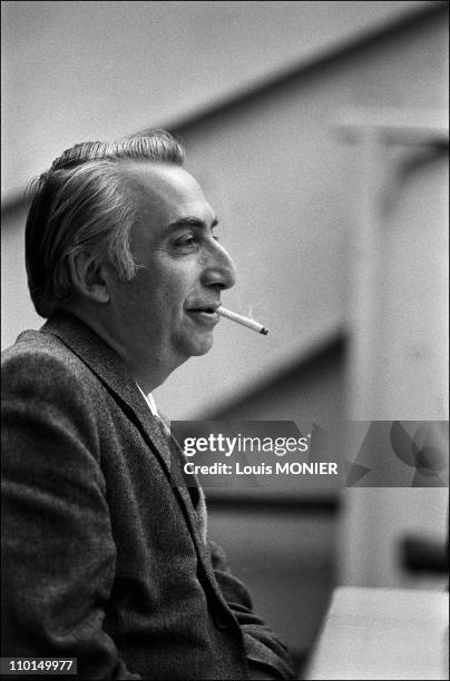 Roland Barthes, writer in France in 1972.
