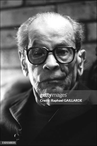 Naguib Mahfouz, writer in Cairo, Egypt in April, 1999.