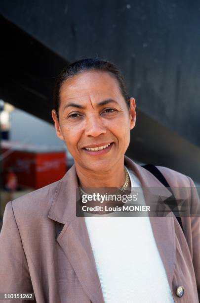 Book fair in Nice, France on June 28, 1999 - Maddly Bamy.