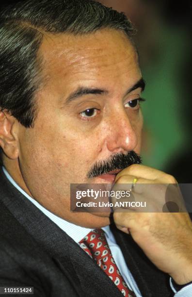 The Judge Giovanni Falcone in Palermo, Italy in 1992.