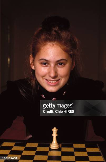 Judit Polgar in 'Immopar Trophy' in Paris, France on November 12, 1992.