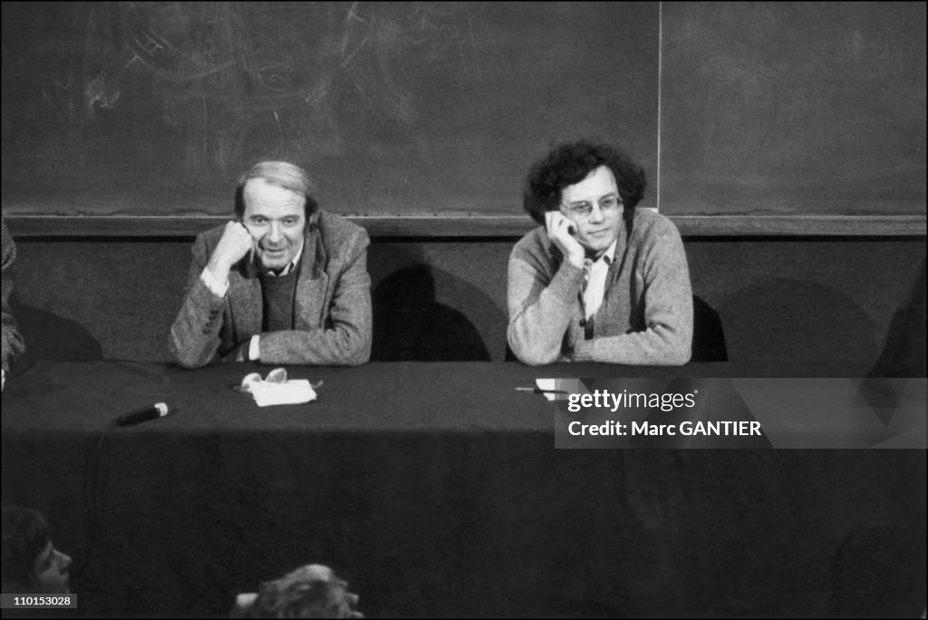Gilles Deleuze and Felix Guettari in France in1980.