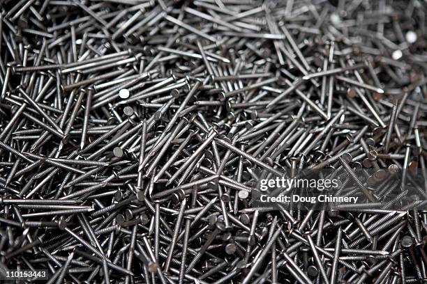 steel nails - nottinghamshire stock pictures, royalty-free photos & images