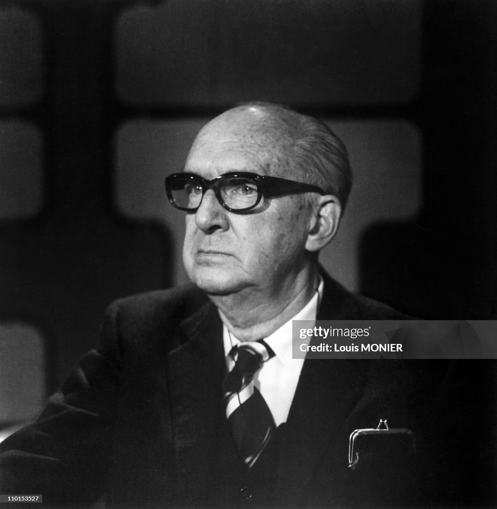 Archive: VLadimir Nabokov, writer in the TV show 'Bouillon de culture' in Paris, France in May, 1975.