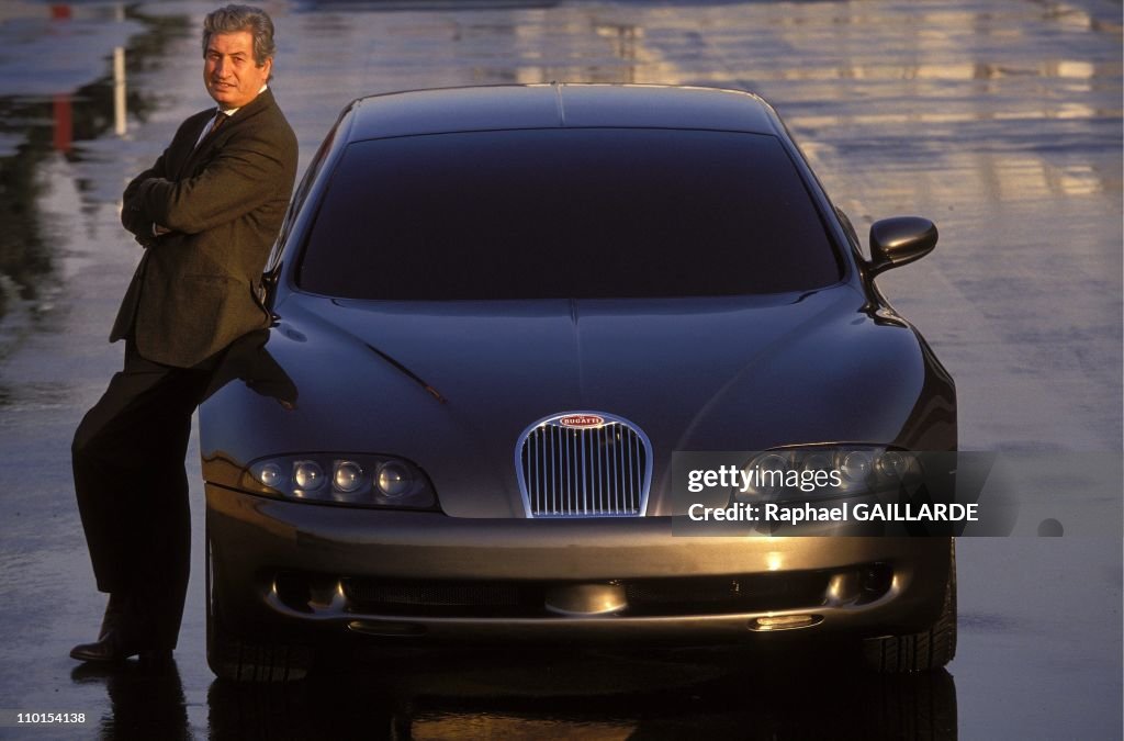 The Bugatti EB 112 in Italy in February, 1993.