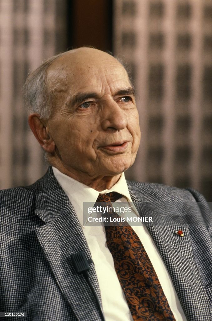 Alfred Sauvy, writer in France on February 15, 1988.