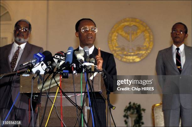 President Jean-Bertrand Aristide - in Port Au Prince , Haiti on Octorber 19, 1994.