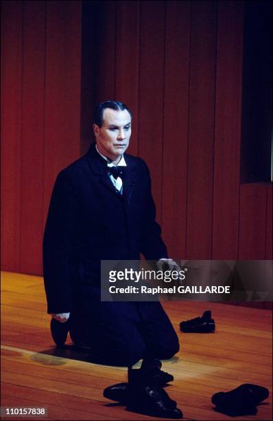 Bob Wilson at the theater 'La Femme Douce' - in Bobigny, France on Octorber 07, 1994.