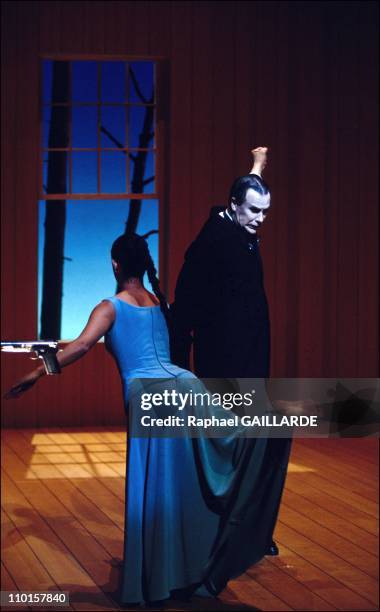 Bob Wilson at the theater 'La Femme Douce' - in Bobigny, France on Octorber 07, 1994.