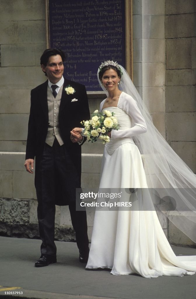 The wedding of S. Armstrong-Jones and D.Chatto in , United Kingdom on July 14, 1994.