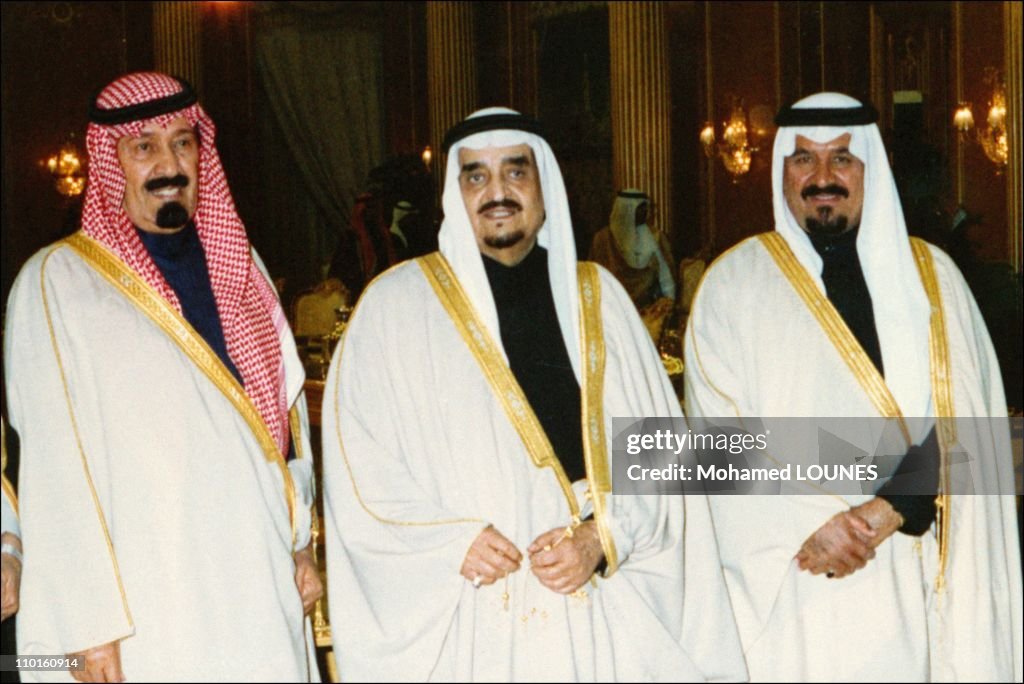 File picture of Prince Abdallah, King Fahd, Saudi Crown Prince Sultan