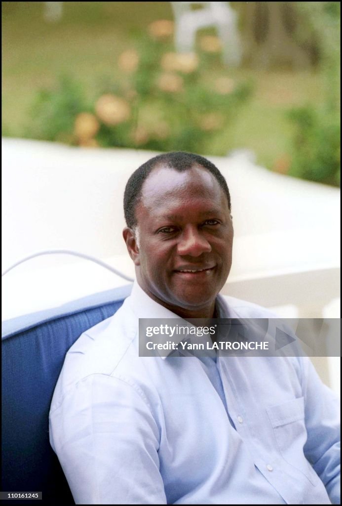 A.D Ouattara, R.D.R Leader, At Home In Abidjan, Cote d'Ivoire On September 21, 2000.