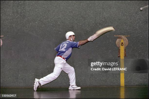 Jai Alai: the speediest sport ball in the world in Miami, United States on February 19, 2001 - Daniel Christian Michelena.