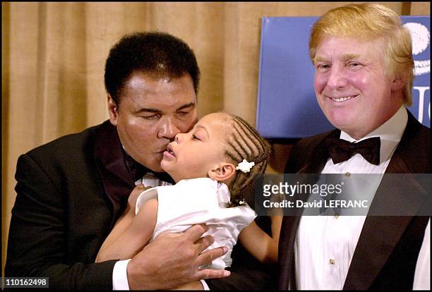 Donald Trump and Muhammad Ali in New York, United States on March 14, 2001.