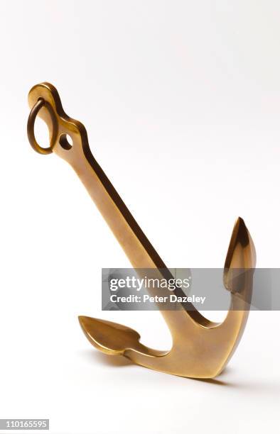 anchor with copy space - anker stock-fotos und bilder