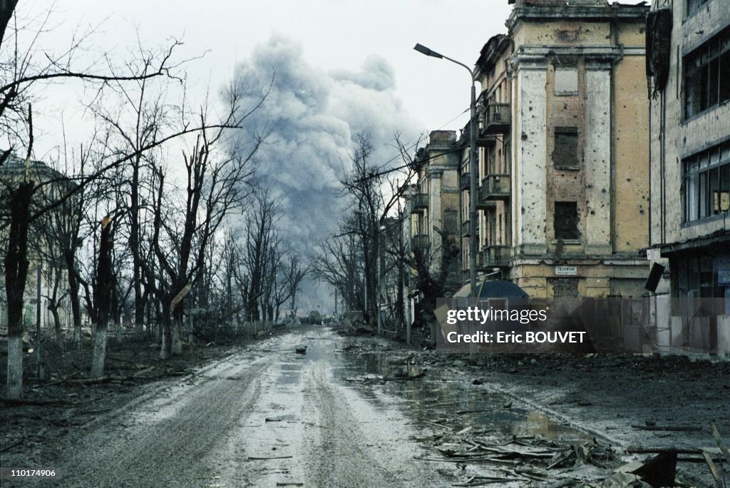 Dynamiting In Grozny in 2000