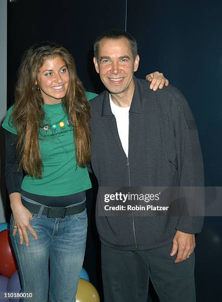 Dylan Lauren & artist Jeff Koons during Children's Day Artrageous Hosted by The Edwin Gould Foundation at The Metropolitan Pavillion in New York...