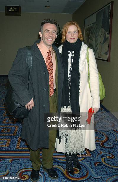 David Eigenberg & Cynthia Nixon during 14th Annual GLAAD Media Awards at Marriott Marquis Hotel in New York, NY, United States.