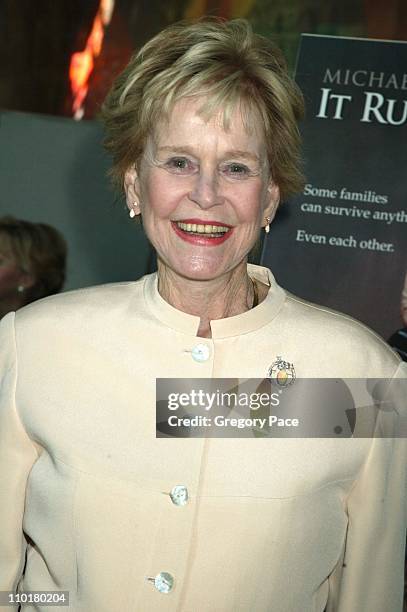 Diana Douglas during It Runs In The Family New York Premiere at Loews Lincoln Square in New York, New York, United States.