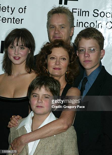 Susan Sarandon and Tim Robbins with sons Jack Henry and Miles and daughter Eva Amurri