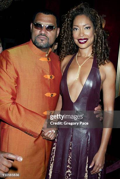 Laurence Fishburne and wife Gina Torres