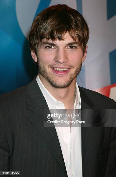 Ashton Kutcher during FOX TV Network 2003 2004 UpFront Party - Arrivals at Ciprianis at Grand Central Station in New York City, New York, United...