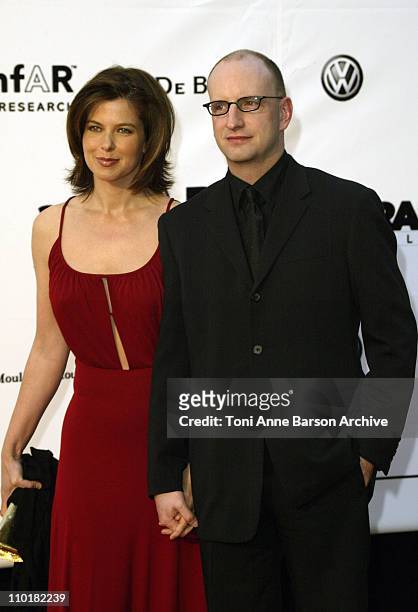 Jules Asner and Steven Soderberg during 2003 Cannes Film Festival - Cinema Against Aids 2003 to benefit amfAR sponsored by Miramax - Arrivals at Le...