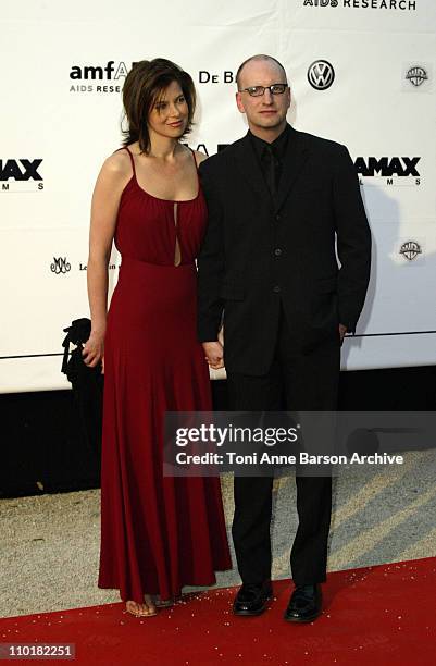 Jules Asner and Steven Soderberg during 2003 Cannes Film Festival - Cinema Against Aids 2003 to benefit amfAR sponsored by Miramax - Arrivals at Le...