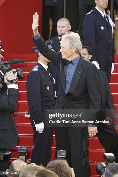 Clint Eastwood during 2003 Cannes Film Festival -"Mystic River" Premiere at Palais des Festivals in Cannes, France.