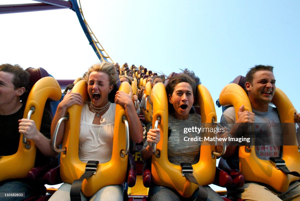 Britney Spears Visits Six Flags Magic Mountain