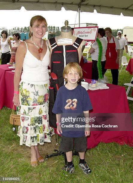 Nicole Miller and Palmer Taipale during Super Saturday 6 for The Ovarian Cancer Research Fund at The Betty Crocker Sweet Tent at Nova's Ark Project...