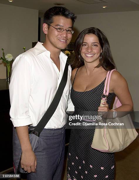 Peter Som and Shoshanna Lonstein Gruss during Delman & The Delman Ambassadors Present Their 2003 Fall & Resort Trunk Show at Bergdorf Goodman in New...