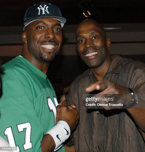 John Salley, Kevin Willis during Maxim Party Featuring "Black Eyed Peas" at LIGHT At The Bellagio Casino Resort in Las Vegas, Nevada, United States.