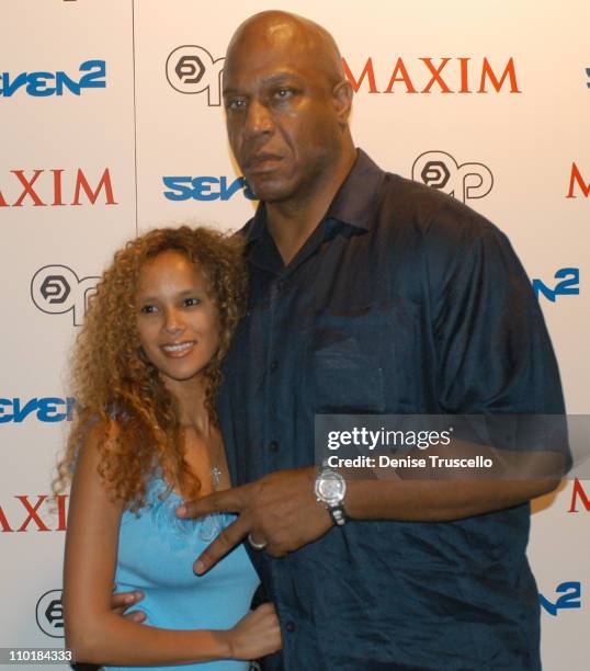 Tiny Lister And Wife during Maxim Party Featuring "Black Eyed Peas" at LIGHT At The Bellagio Casino Resort in Las Vegas, Nevada, United States.