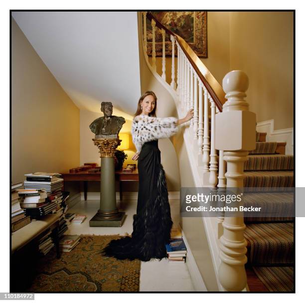 Isabel Preysler is photographed at home for Vanity Fair - Spain on October 13, 2010 in Madrid, Spain.