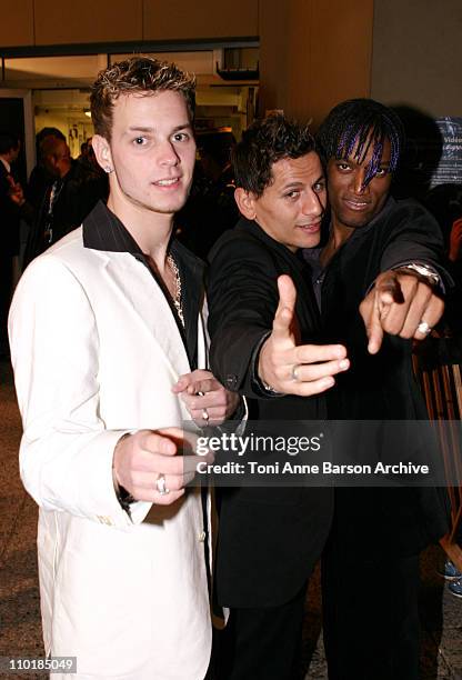 Link up during 2004 NRJ Music Awards - Back Exit / After Show Departure at Palais des Festivals in Cannes, France.