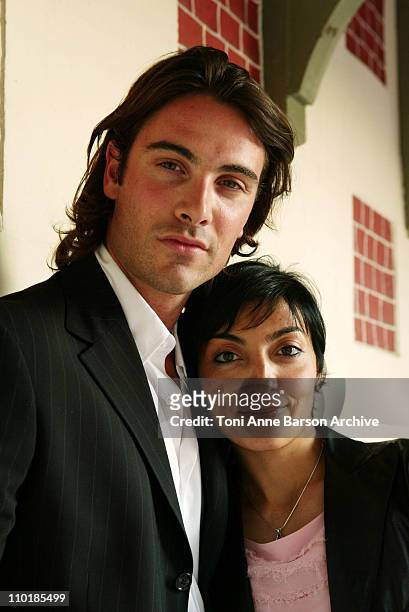 Luca Calvani & Writer/Director Mandy Riggi during 2003 Deauville Film Festival - "Parallele Passage" Portraits at CID in Deauville, France.