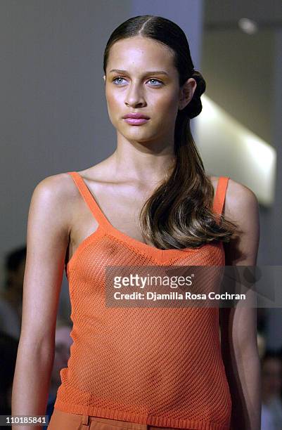 Model wearing Alice Roi Spring 2004 during Mercedes-Benz Fashion Week Spring 2004 - Alice Roi - Runway at Maurice Villency Studio in New York City,...