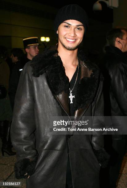 Billy Crawford during 2004 NRJ Music Awards - Back Exit / After Show Departure at Palais des Festivals in Cannes, France.
