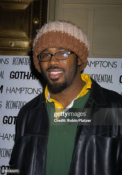 Dhani Jones during Gotham and LA Confidential Magazine Anniversary Party Hosted by Kim Cattrall at Gotham Hall in New York City, New York, United...