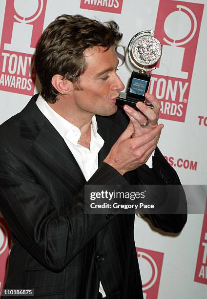 Hugh Jackman, winner Best Leading Actor in a Musical for "The Boy From Oz"