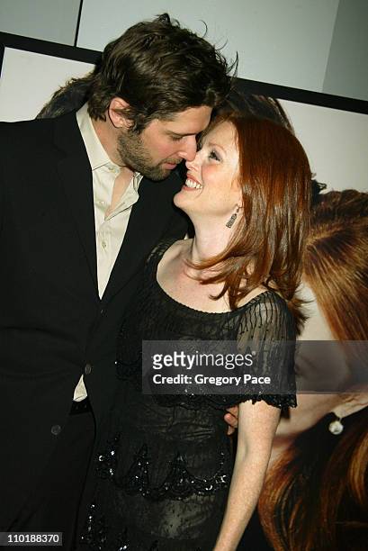 Bart Freundlich and Julianne Moore during "Laws of Attraction" New York Premiere - Arrivals at Loews Astor Plaza in New York City, New York, United...