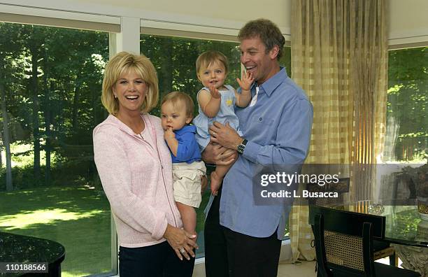 Joan Lunden and Jeff Konigsberg with Twins Max and Kate Konigsberg