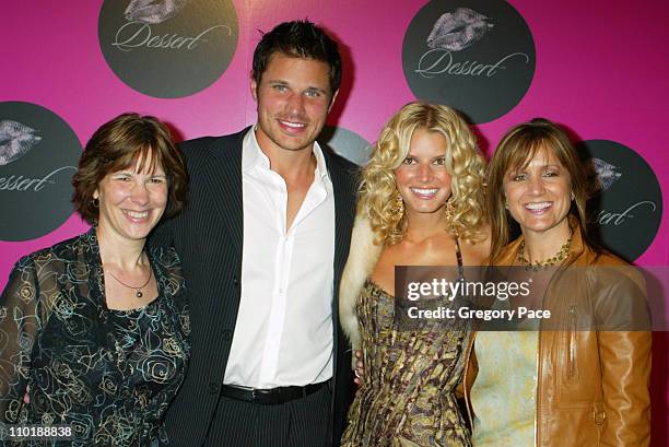 Kate Reiner, son Nick Lachey, Jessica Simpson and mother Tina Simpson