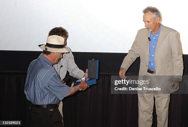 Dean Stockwell and Dennis Hopper during CineVegas 2004 - Tribute to Dean Stockwell at The Palms Casino Resort in Las Vegas, Nevada.