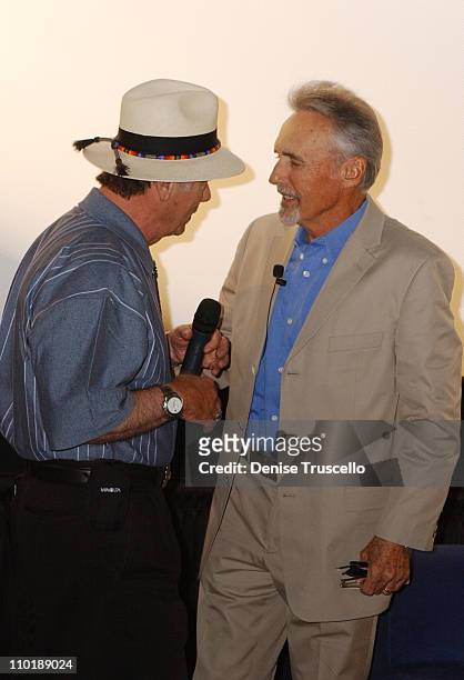 Dean Stockwell and Dennis Hopper during CineVegas 2004 - Tribute to Dean Stockwell at The Palms Casino Resort in Las Vegas, Nevada.