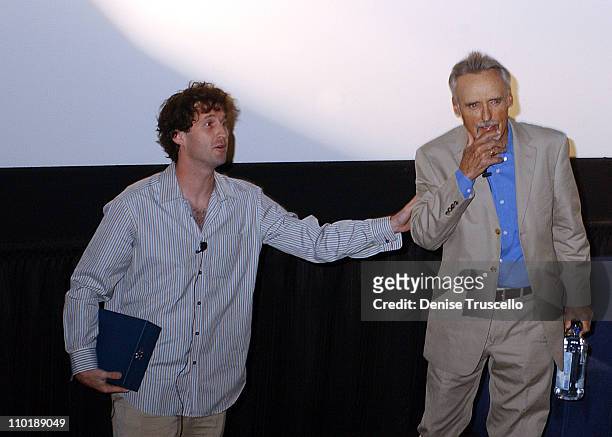 Trevor Groth and Dennis Hopper during CineVegas 2004 - Tribute to Dean Stockwell at The Palms Casino Resort in Las Vegas, Nevada.