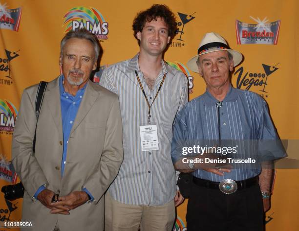 Dennis Hopper, Trevor Groth and Dean Stockwell during CineVegas 2004 - Tribute to Dean Stockwell at The Palms Casino Resort in Las Vegas, Nevada.