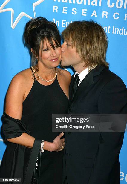 Jon Bon Jovi and wife Dorthea during The Entertainment Industry Foundation's 2nd Hollywood Hits Broadway Benefit Gala for Colon Cancer - Arrivals at...